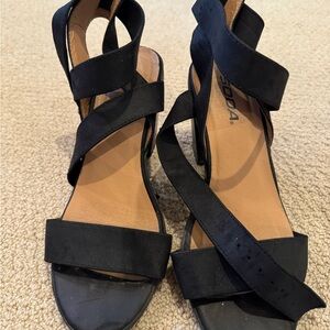 Soda Women's Black Strappy Sandals